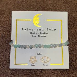 Lotus and Luna bracelet